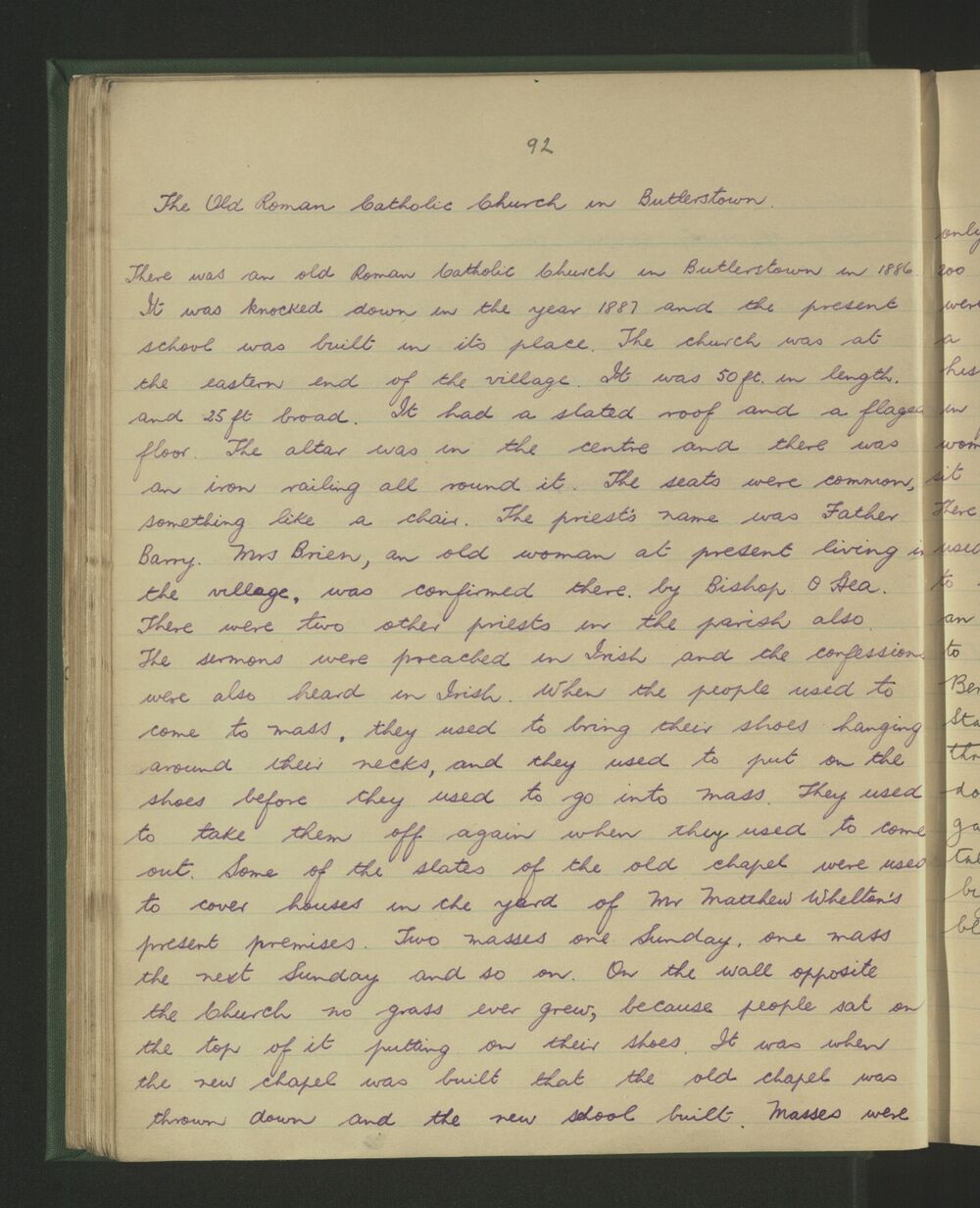 “The Schools’ Collection, Volume 0318, Page 092” by Dúchas © National Folklore Collection, UCD is licensed under CC BY-NC 4.0.