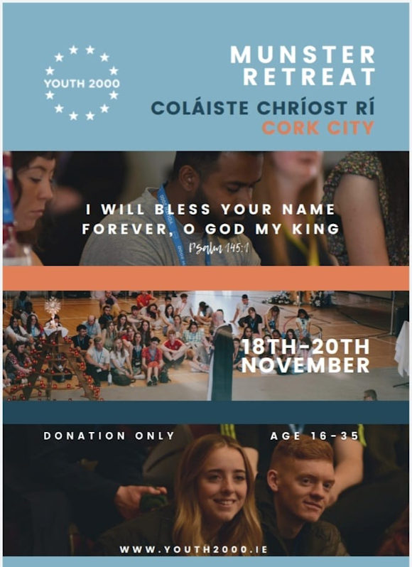 Youth 2000 Munster Retreat - 18/20 Nov